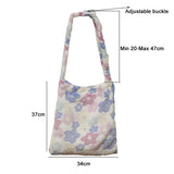 UAKISS  -  Print Bags for Women Soft Plush Shoulder Bags Female Large Capacity Messenger Bag Winter Warm Fluffy Adjustable Shoulder Straps