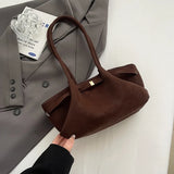 UAKISS  -  Retro Small PU Leather Shoulder Bag for Women 2024 Winter Trend New Y2K Fashion Handbags Females Travel Luxury Tote Bag