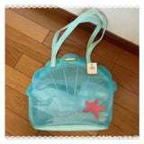 UAKISS  -  Summer Transparent PVC Shell Bag Single Shoulder Handbag Cute Korean Niche Design for Girls Single Shoulder Bags