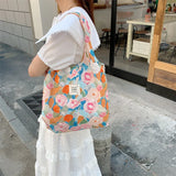 UAKISS  - Elegant Aesthetic Shoulder Bag for Women Korean Style Summer Flower Vintage Handbag Fashion Casual Vintage New Armpit Bag