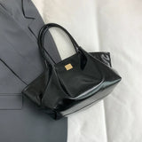 UAKISS  -  Big PU Leather Shoulder Bags for Women 2024 Winter Y2K Designer Ladies Tote Bag Females Luxury Handbags and Purses