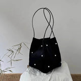 UAKISS  -   Luxury Design All Match Grunge Handbags Casual Fashion Chic Pearl Tassel Shoulder Bags Women Y2k Aesthetic Underarm Bag Trendy