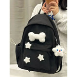 UAKISS  - Japanese Kawaii Star Bone Backpack for Girls Large Capacity Cute Backpacks Korean Leisure Sweet Fashion Student Schoolbags Y2k