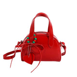 UAKISS  -  Mini Red Shoulder Bags for Women PU Leather Female New 2024 Spring Korean Fashion Crossbody Bag Short Handle Handbags