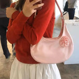 UAKISS  -  Vintage Flower Elegant Underarm Bag Large Capacity Handbag Tote Bags Women Commute Shoulder Bag