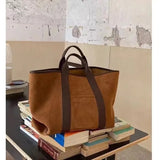 UAKISS  -  Vintage Suede Large Capacity Handbag Simple All-match Fashion Korean Chic Tote Bags Design Casaul Handbags Women