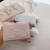 UAKISS  -  1 Piece Korean Fashion Wallet for Sweet Girls Cute Cartoon Rabbit Purse Card Holder Set Outdoor Portable Coin Card Organizer