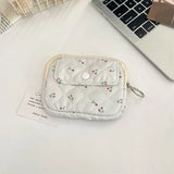 UAKISS  -  1 Piece Cute Cartoon Kpop Photocard Bag Sweet Floral Animal Student Coin Purse Portable ID Bank Business Card Wallet Storage Bag