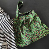 UAKISS  -   Korean Niche Japan Korea Large Capacity Leopard Print Women Tote Bag Single Shoulder Diagonal Cross Bags