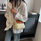 UAKISS  -  Mini Weave Straw Crossbody Bags for Women 2024 Korean Fashion Summer Shoulder Bags Lady Travel Handbags Cute Beach Bag