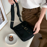 UAKISS  -  Japanese Korean Vintage Casual Canvas Crossbody Bag Streetwear Women Simple Handbags Fashion All Match Y2k Shoulder Bags Trendy