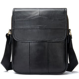 UAKISS  -  Men's Cow Leather Casual Shoulder Bag Business Chest Bag Male Sports Retro Backpack Bag