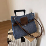 UAKISS  -  Vintage Denim Y2k Handbags Women Harajuku Aesthetic Hot Girls Blue Shoulder Bag Ladies Retro Luxury Designer Handbag