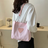 UAKISS  -  Sweet Y2k Heart Design Women's Underarm Bag Trendy Fashion All Match Tote Bags High-capacity   Elegant Shoulder Handbags