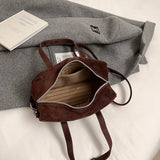 UAKISS  -  Nubuck Leather Crossbody Bags Lady Shoulder Bag for Women 2024 Winter New Fashion Y2K Retro Short Handle Handbags