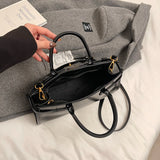 UAKISS  -  Small Pu Leather Crossbody Bags Lady Short Handle Shoulder Bag for Women 2024 New Simple Y2K Retro Handbags and Purses