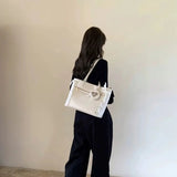 UAKISS  -  Japanese White Transparent Lolita Women Shoulder Handbag All Match Handbag Itabag Designer Bag