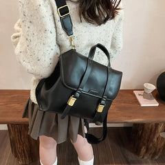 UAKISS  -  Women Retro Small NUBUCK Backpacks 2024 Winter Y2K Korean Fashion Vintage Backpack Lady Students Travel Back Packs