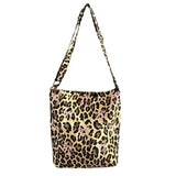 UAKISS  -  Leopard Print New Bow Embroidered Crossbody Bag Commuting Canvas Shoulder Bags Women's Fashion