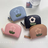 UAKISS  -  1 Piece Cute Japanese Floral Card Holder Bag Women Sweet Cartoon Flower ID Bank Card Storage Bag Portable Coin Wallet for Girl