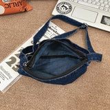 UAKISS  - Denim Casual Small Crossbody Bags For Women 2024 Solid Color Female Shoulder Bag Girl Korean Version Simple Fashion Women's Bag