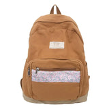 UAKISS  -  Washed Canvas Backpack New High School Student Backpacks