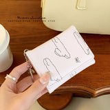 UAKISS  -  Ins Korean Fashion Rabbit Wallet for Girl for Student Simplicity Cartoon Bunny Purse Wallet Portable ID Photocard Card Purse