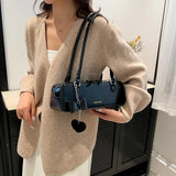 UAKISS  -  Small PU Leather Shoulder Bags Lady Underarm Bag for Women 2024 Winter New Trend Y2K Fashion Handbags and Purses