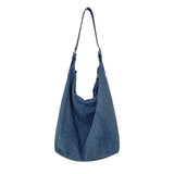 UAKISS  -   Women Shoulder Bags Large Capacity Cowboy ladies hobos Handbags Denim Shopping bag blue big totes bolsa feminina