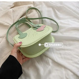 UAKISS  -  Winter Cute Shoulder Bag Teengae Girls Japanese Candy Color Kawaii PU Hand Bag Cartoon Print Sweet Crossbody Bag  Bolso Сумка