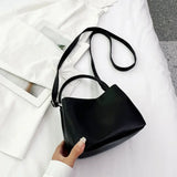 UAKISS  -  Pu Leather Fashion Simple Mini Handbags Women All Match Sweet Casual Shoulder Bag Japanese Korean Trendy Vintage Crossbody Bags