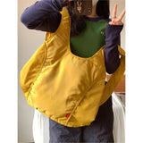 UAKISS  -   Hot Girls Yellow Backpack Women Retro Large Capacity Y2k Backpacks Female Vintage Fashion Mochila Schoolbag Aesthetic