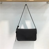 UAKISS  - Vintage Solid All Match Simple Shoulder Bag Women Streetwear Fashion Handbags Korean Casual Trendy Crossbody Bags Y2k Aesthetic