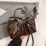 UAKISS  -  Small Pu Leather Crossbody Bags Lady Short Handle Shoulder Bag for Women 2024 Winter New Y2K Retro Handbags and Purses