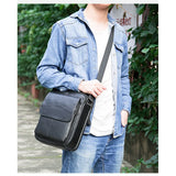 UAKISS  -  New Men's Leather Shoulder Bag Man Crossbody Bag Casual Male Lichee Pattern Bag For Men