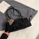 UAKISS  -  Small Faux Suede Underarm Bags for Women 2024 Winter Y2K New Luxury Crossbody Shoulder Bag Fashion Handbags and Purses