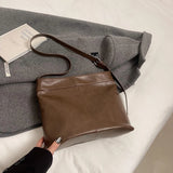 UAKISS  -  Small PU Leather Underarm Bags Lady Retro Hobo Shoulder Bag for Women 2024 Winter New Trends Y2K Crossbody Bag Handbags