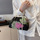 UAKISS  -  Embroidery Chinese Style Crossbody Bag Designer Small 2024 Handbag Lady Beaded Evening Party Lady Shoulder Bags