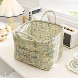 UAKISS  -  Sweet Floral Women's Bento Handbags Retro Patchwork Ladies Tote Shoulder Bags Retro Flower Female Storage Shopper Bag Purse