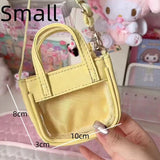 Uakiss Transparent Pocket Kawaii Doll Mini Itabags Y2k Lolita Pain Crossbody Bags PU Leather Cute Cartoon Handbags Japanese Bags Girls