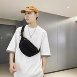 UAKISS  -  Fashion Trend Waist Bag Street Casual Women Shoulder Bag Chest Bags Outdoor Sport Canvas Crossbody Bag Lady Belt Bag