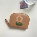 UAKISS  -  1 Piece Cute Japanese Floral Card Holder Bag Women Sweet Cartoon Flower ID Bank Card Storage Bag Portable Coin Wallet for Girl