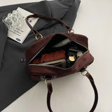 UAKISS  -  Faux Suede Retro Shoulder Bag for Women 2024 Winter Trend New Y2K Handbags Females Travel Luxury Fashion Tote Bags