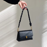 UAKISS  -  2024 Women Simple Elegant Underarm Bag Vintage Office Lady Casual Shoulder Bags All Match Solid Fashion Handbags Y2k Aesthetic