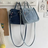 UAKISS  - Exquisite Denim Crossbody Bag Women's Fashion Korean Version Girls' Luxury Handbag Trendy Cool Versatile Shopping Bag and Wallet