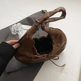 UAKISS  -  PU Leather Shoulder Bags for Women 2024 Winter Trend New Y2K Korean Fashion Female Crossbody Bag Handbags and Purses