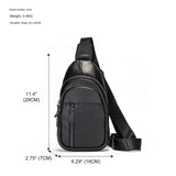 UAKISS  -  New Men's Cow Leather Chest Sports Man Shoulder Bag Casual Male Crossbody Bag