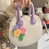 UAKISS  -  Kawaii Summer Crossbody Bag for Women Korea Cute Sweet Handbags Student Party 2022 Fashion Cream Coin Purse Bolso Mujer