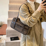 UAKISS  -  Retro NUBUCK Shoulder Bags Lady Tote Bag for Women 2024 Winter New Trend Y2K Korean Fashion Design Handbags and Purses