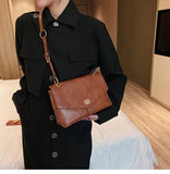 UAKISS  -  2024 New Women Fashion Casual Handbags All Match Trendy Solid Vintage Shoulder Bag Office Lady Simple Elegant Crossbody Bags Y2k